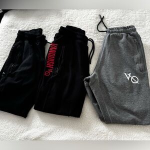3 vanquish joggers. Like new. 45 for all 3.